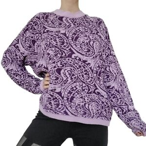 Groovy purple knitted sweater